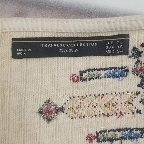 Zara embroidered Beautiful skirt - Picture 4 of 8